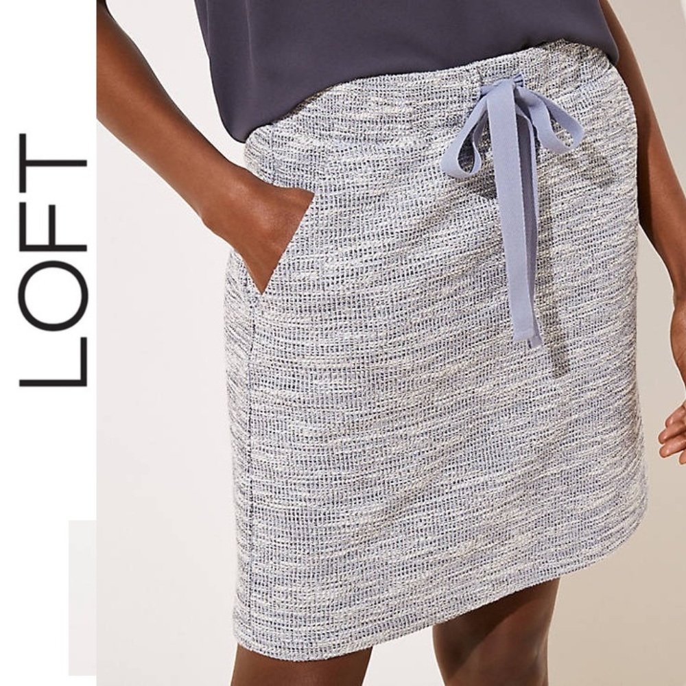 NWT LOFT BOUCLE JOGGER SKIRT